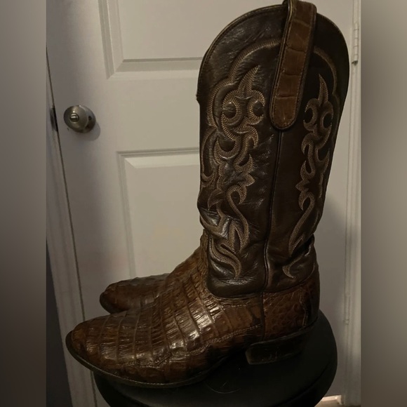 Nocona Gold Label Caiman Boots - Picture 6 of 9